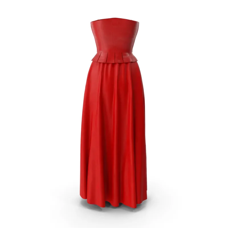Corset Leather With Skirt