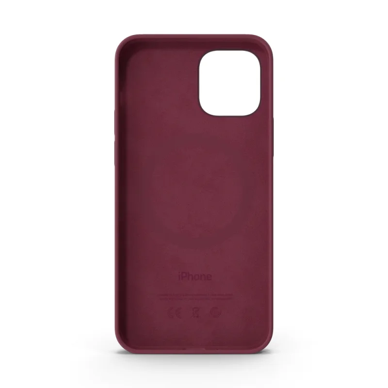 iPhone 12 Silicone Case with MagSafe Plum